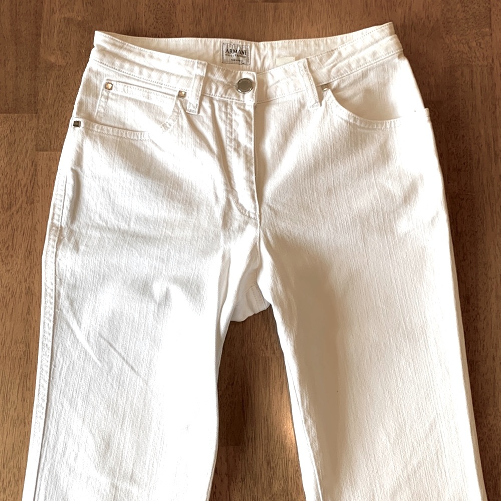 Armani Collezioni White Jeans size 2
